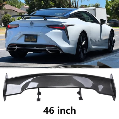 47" Fiber Rear Trunk Spoiler Wing Adjustable GT-Style For Lexus LC500 LC500h Foto 1 de 4