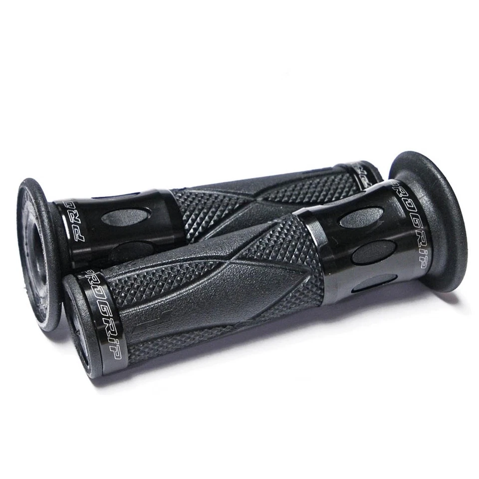 Progrip Black Aluminum Handlebar Grips for Suzuki GSX-R 600 GSXR-600 - Image 1 of 2