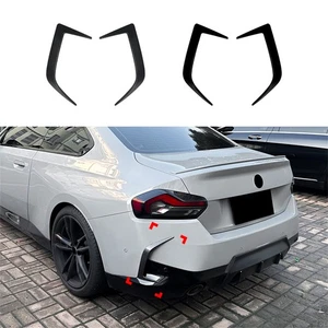 Rear Bumper Side Air Vent Trims Kit For BMW 2 Series G42 M Sport 2022-2024 2023 - Picture 1 of 15