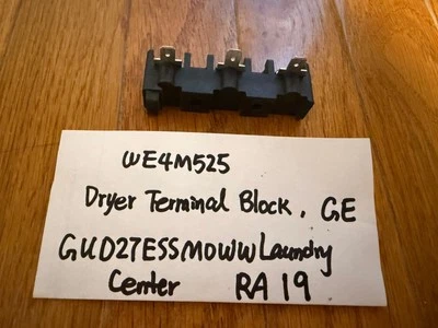 Terminal Block WE4M525 for GE GUD27ESSM0WW Laundry Center Random Shelf RA19 - Image 1 of 3
