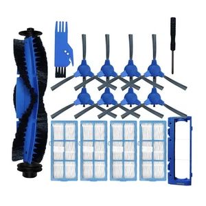 Spazzola principale filtro spazzola laterale per robot aspirapolvere Goovi 1600PA D380 D382 - Foto 1 di 13