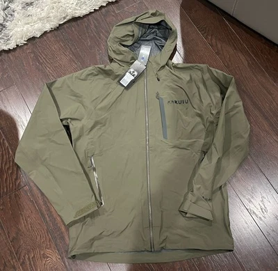Kuiu Chugach TR  Rain Jacket Men Size Large ASH NEW - Image 1 of 4