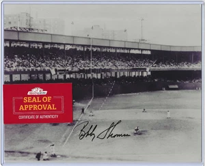 Shot Heard Round the World Bobby Thomson signiertes 8 x 10 Giants Baseball Foto SCCOA - Bild 1 von 10