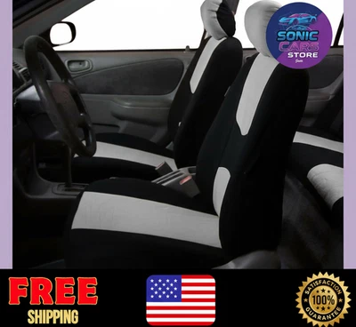 For All Fiat Car Seat Covers Gray Durable High Quality Fit - Image 1 of 4