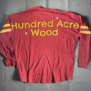 Camicia Winnie The Pooh Adulto XL Il Nostro Universo Cento Acri Boschi Rossa Manica Lunga - Foto 1 di 5