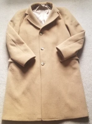 PENDLETON COUNTRY TRADITIONALS, 100%  VIRRGIN WOOL CAMEL OVERCOAT MADE IN USA  - Image 1 of 4