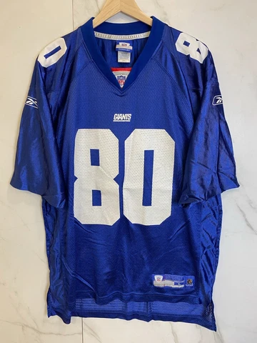 Reebok NFL New York Giants #80 Shockey Football Jersey Blue L Cover