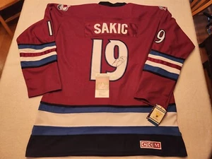 JOE SAKIC signed AVALANCHE custom jersey JSA COA SIZE XL - Picture 1 of 4