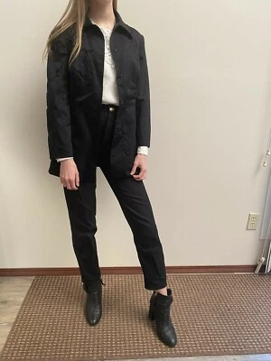 Alberta Ferretti 羊毛西装外套 1700 美元刺绣水晶 S It 42 Us 6 — 第 1/4 张图片