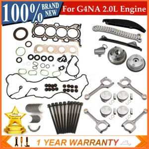 G4NA 2.0L Engine Overhaul Rebuild Kit w/ 4X Conrods & Timing Kit For Hyundai Kia - Bild 1 von 23