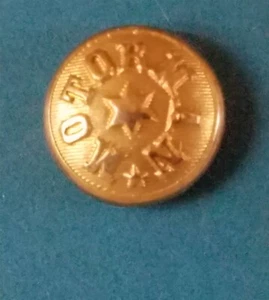 Bb * * MOTORMAN Occupational RAILROAD UNIFORM BUTTON small gilt Style "B" convex - Picture 1 of 2