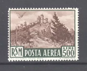 San Marino ~ 1951 Air Mail - View of RSM Sc# C78 **/NH (A887) - Bild 1 von 2