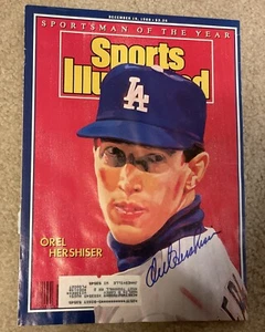 OREL HERSHISER LOS ANGELES DODGERS AUTOGRAPHED SPORTS ILLUSTRATED 12-19-88 - Picture 1 of 2
