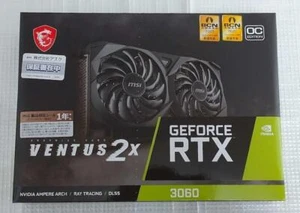 MSI RTX3060 12GB Graphic Card Board GeForce RTX 3060 VENTUS 2X 12G OC LHR - Picture 1 of 2