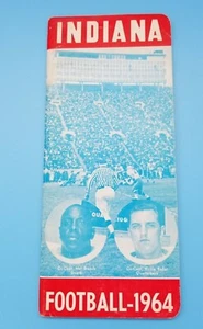 INDIANA HOOSIERS - COLLEGE FOOTBALL MEDIA GUIDE - 1964  - Picture 1 of 3