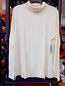 DONNA TAGLIA XLARGE APT. 9 TOP TURTLENECK ESSENZIALE AVORIO NUOVO #22027 - Foto 1 di 1