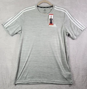ADIDAS Primegreen Logo Gray T-Shirt mens Size M Brand New - Picture 1 of 9