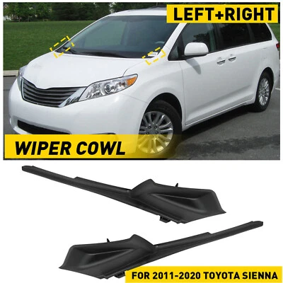 For 2011-2020 Toyota Sienna Windshield Wiper Cowl Trim Cover Panel Hood Caps — 第 1/4 张图片