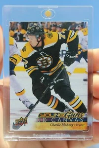 2017-18 Charlie McAvoy UD Upper Deck YG Young Guns Canvas #C105 Rookie RC #1 - Bild 1 von 2