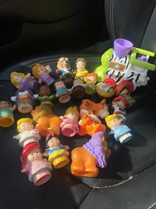 HUGE LOT Of 23 Fisher Price Little People + Vehicles+animals - Picture 1 of 7