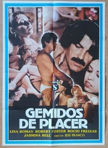 Cries of Pleasure ORIGINAL Spain POSTER Jesus Franco sexploitation Lina Romay - Foto 1 di 1