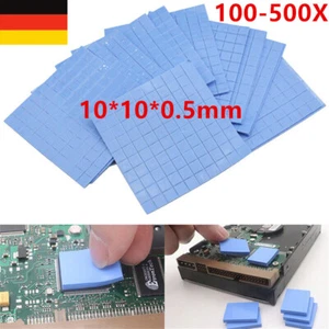 100-500X Leitfähig Wärmeleitpad Silikon Blau Zubehör CPU Kühlkörper Kühlung_DE - Afbeelding 1 van 18