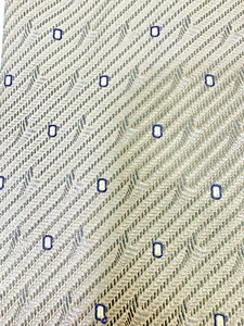 $599 BRIONI Handmade Olive Grey & Gold Rectangle Geometric Silk Tie Floral Italy - Picture 1 of 8
