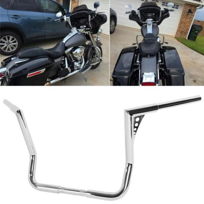 14" Ape Hangers Bars 1.25" 1 1/4'' Handlebar For Harley Electra Road Glide CVO - Image 1 of 4