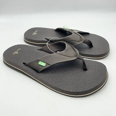 SANUK CERVEZA ACOGEDORAS CHANCLAS SANDALIAS MARRÓN PARA HOMBRE EE. UU. 9, 10, 12, 13 Foto 1 de 4