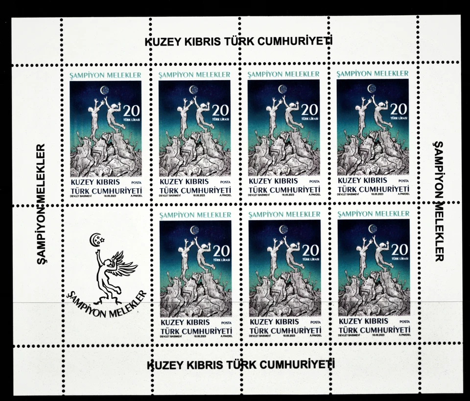 2023 - TURKISH CYPRUS - CHAMPION ANGELS - UMM - SHEETLET - Image 1 of 3