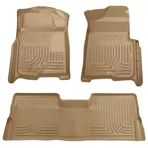 Tapetes bronceados Husky Liners WeatherBeater - 2009-2014 Ford F-150 súper doble cabina - Imagen 1 de 9