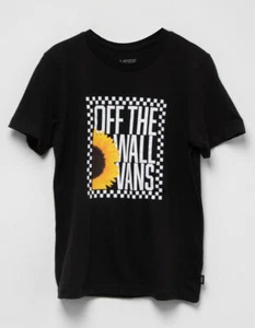 Vans Sunlit Girls Oversized Short Sleeve Tee Black VN0A7YVM SIZE Small - Picture 1 of 2