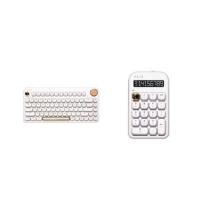 Azio IZO Wireless BT5/USB PC & Mac Mechanical Keyboard (White Blossom) IZO Wi... - Picture 1 of 6