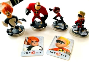 DISNEY INFINITY DIE UNGLAUBLICHEN FIGUREN LOT DASH ELASTIGIRL SYNDROM + Karten - Bild 1 von 2