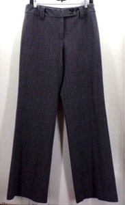 Vintage Willi Smith Womens Kate Fit Gray Plaid Mid Rise Straight Leg  Pants Sz 6 - Picture 1 of 7