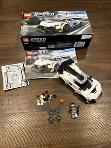Komplett LEGO SPEED CHAMPIONS: Koenigsegg Jesko (76900) Karton und Anleitung - Bild 1 von 10