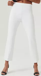 Spanx Pantalone Donna On-the-Go Kick Flare 20373R Classico Bianco Taglia Large (L) - Foto 1 di 8