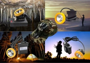 Fishing LED 8W Headlamp With Charge + Free Baseball Cap To Clip headlamp On - Picture 1 of 11