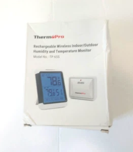 Therm-Pro Rechargeable Indoor/Outdoor Humidity & Temperature Monitor TP-65S -NEW - Picture 1 of 7