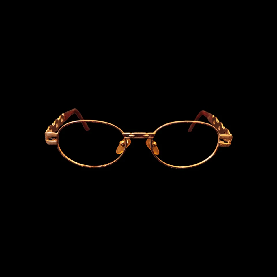 Vintage FENDI Women's Eyeglasses Frame Gold/Brown 1970s Italian Eyewear - Image 1 of 4