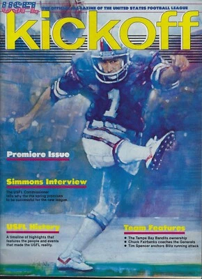 March 1983 Philadelphia Stars @ Denver Gold USFL Inaugural Football Game Program - Image 1 of 3
