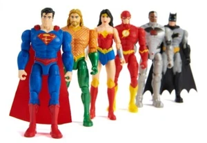 Nuevo DC Comics 6pk 4" Figuras Liga de la Justicia Batman Superman Flash Mujer Maravilla - Imagen 1 de 12