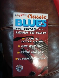 Song Xpress Classic Blues For Guitar Vol. 2 VHS Lessons Tested VG Stevie Ray Vau - Picture 1 of 4