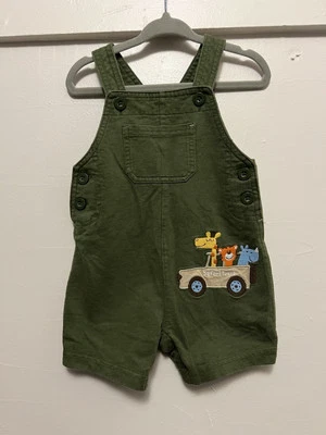 Pantalones cortos vintage de 12 meses Baby Carter's Safari Tours Foto 1 de 4