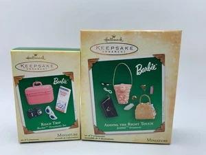 Hallmark Barbie Road Trip & Right Touch Miniatur Ornament Sets NEU 2005 & 2006 - Bild 1 von 2