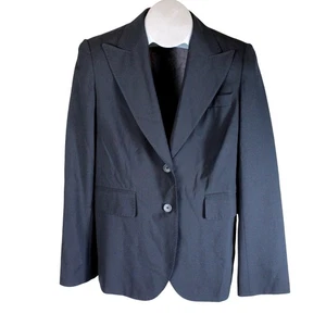 Banana Republic Blazer Damen 6 schwarz Wollmischung Stretch gefüttert Karrierejacke - Bild 1 von 5