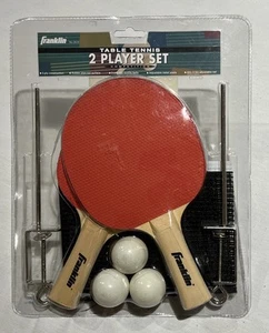 Juego de Ping Pong Ping Franklin 1 Red 2 Paletas 3 Pelotas Dos Jugadores Portátil - Imagen 1 de 11