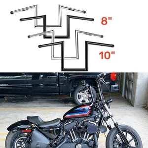 For Harley Sportster Iron 883 1200 8" 10" Rise 1" Ape Hanger Handlebar Z-Bar - Picture 1 of 16