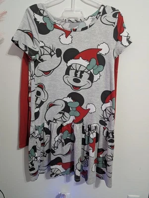 Disney Mickey Mouse Navidad Niñas Paquete de 2 Vestidos Usados en Excelente Condición Talla L (10-12) Foto 1 de 2