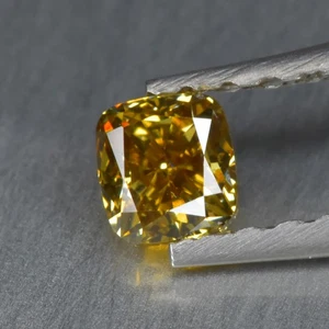 0.17Ct Natural Champagne Diamond Cushion Shape Loose Diamond - Picture 1 of 2